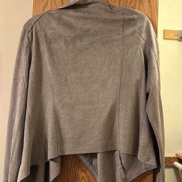 NWT BLANKNYC Drape Front Suede Jacket - Picture 5 of 5